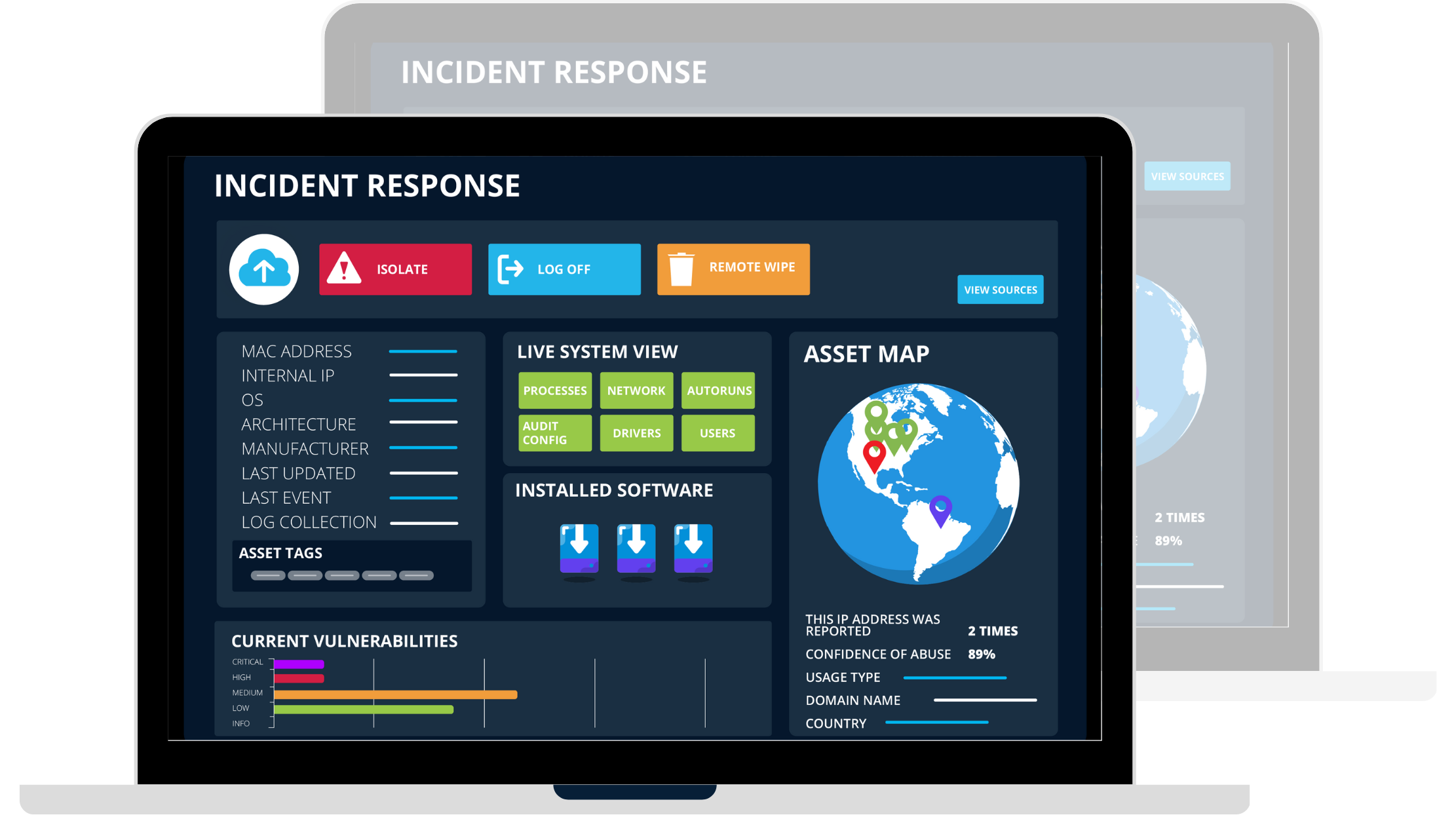 incident response dashboard for Endpoint Protection