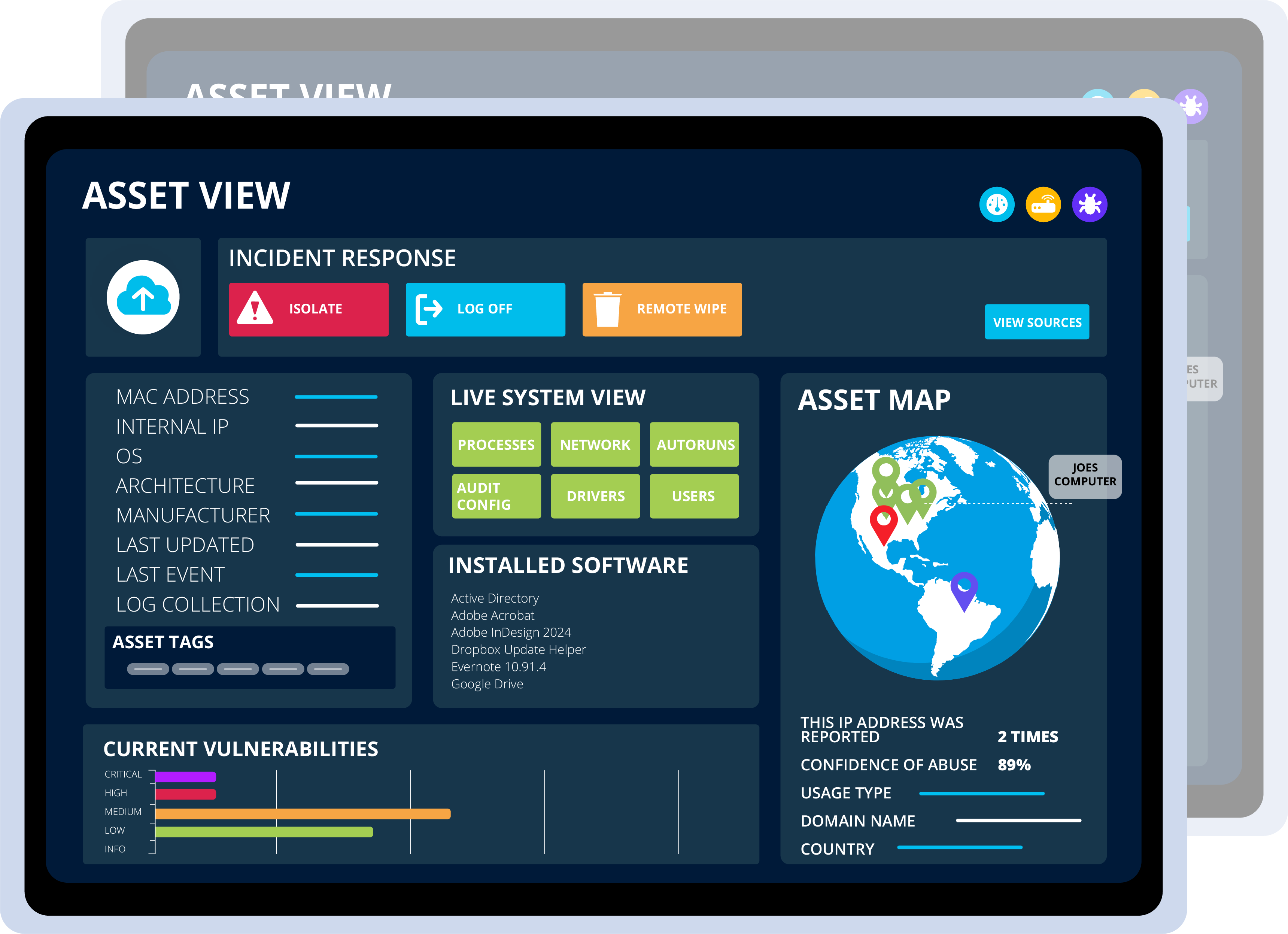 metrics dashboard for Endpoint Protection