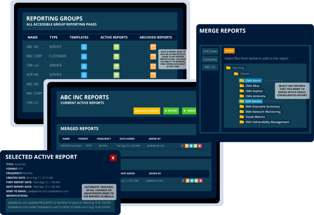 Internet Based Text Report Sos SOCSoter Reporting Platform: Data-Driven Security & Compliance ...